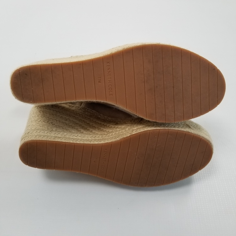 Kenneth Cole New York Olivia Espadrille Peep-Toe Wedge Sandals Shoes Size 11 - Picture 9 of 12